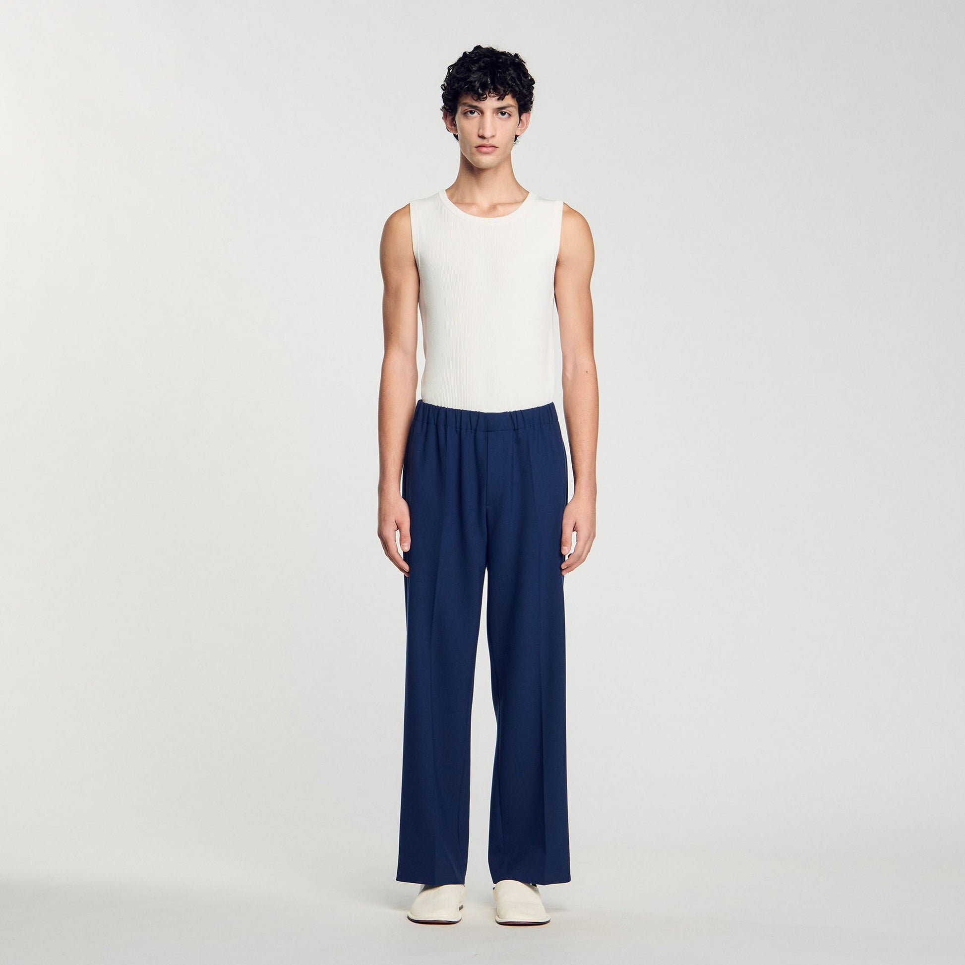 Sandro Wide-leg trousers Royal Blue