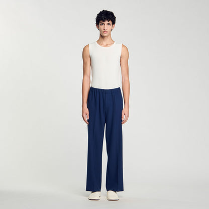Sandro Wide-leg trousers Royal Blue