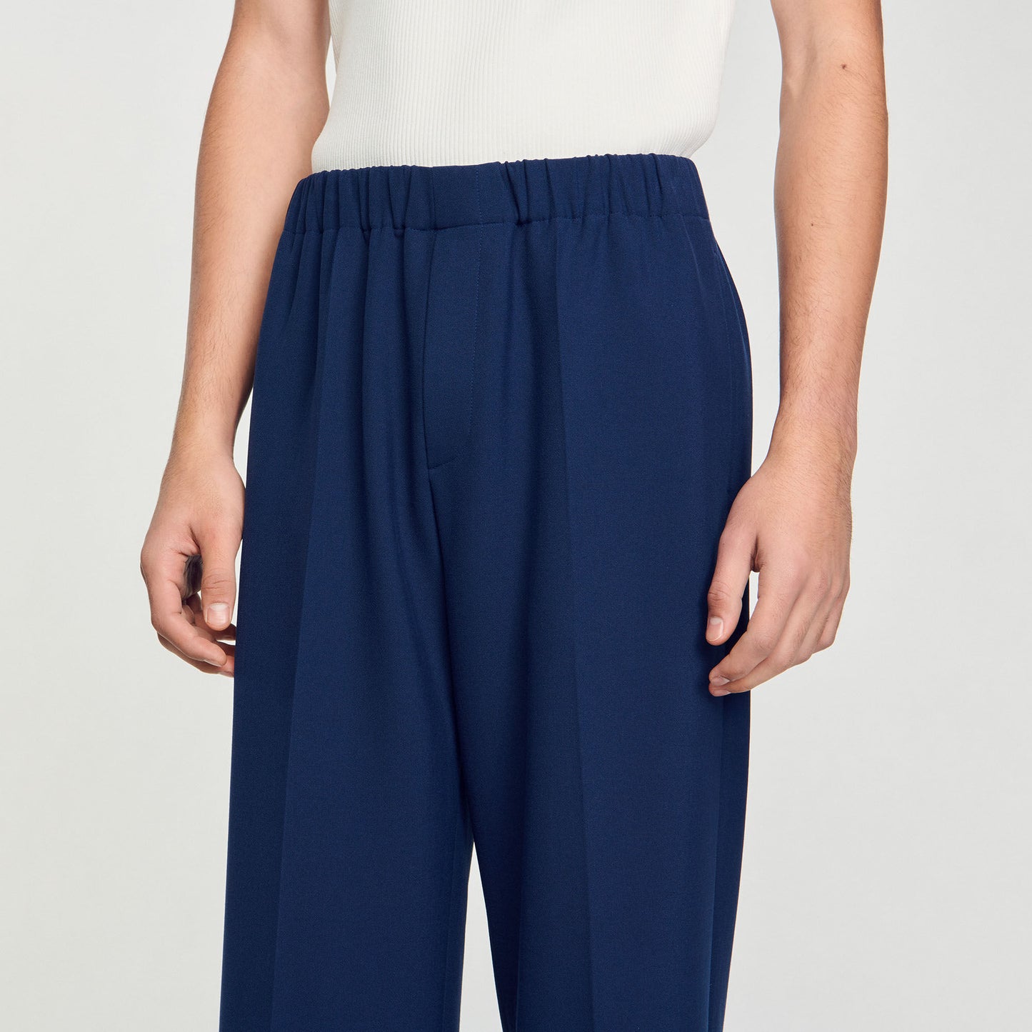 Sandro Wide-leg trousers Royal Blue