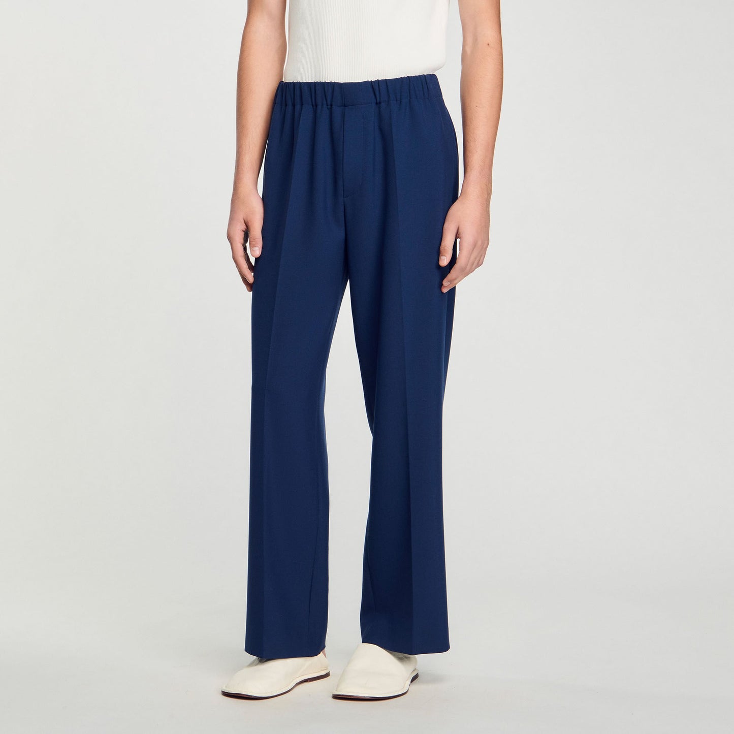 Sandro Wide-leg trousers Royal Blue
