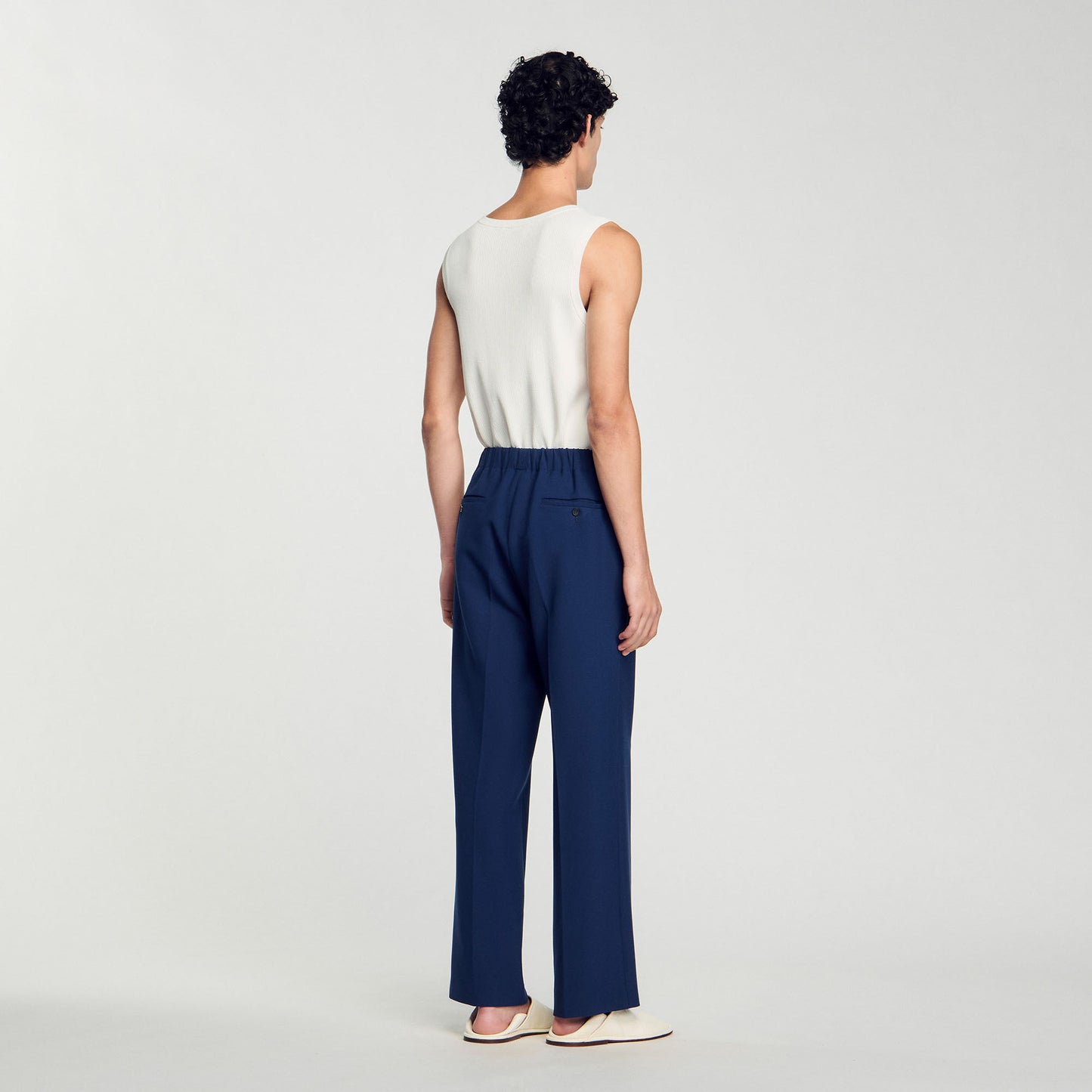 Sandro Wide-leg trousers Royal Blue