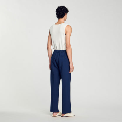 Sandro Wide-leg trousers Royal Blue