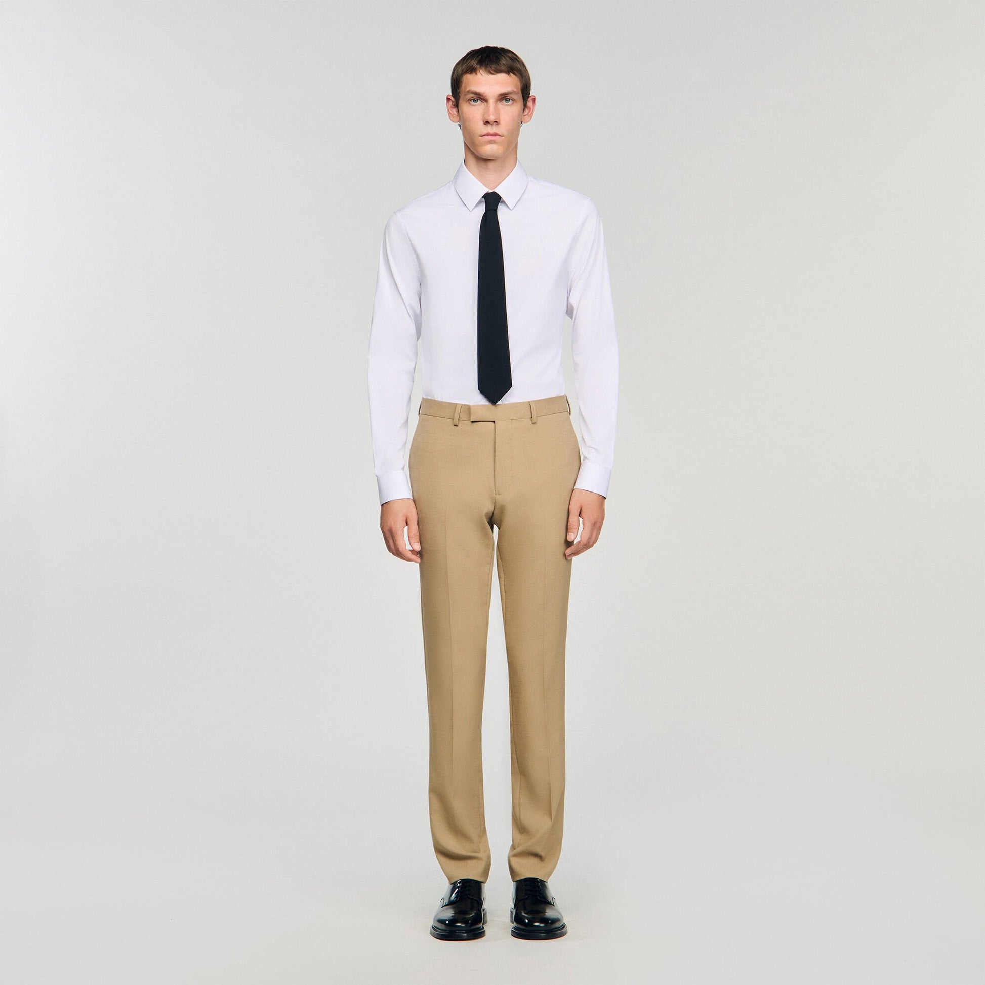 Sandro Wool suit trousers Beige