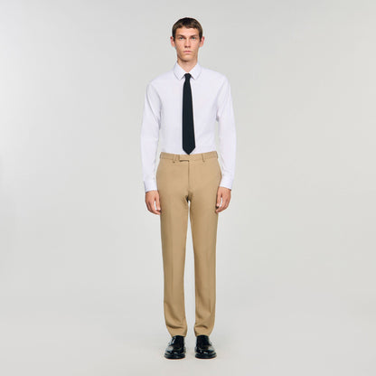 Sandro Wool suit trousers Beige