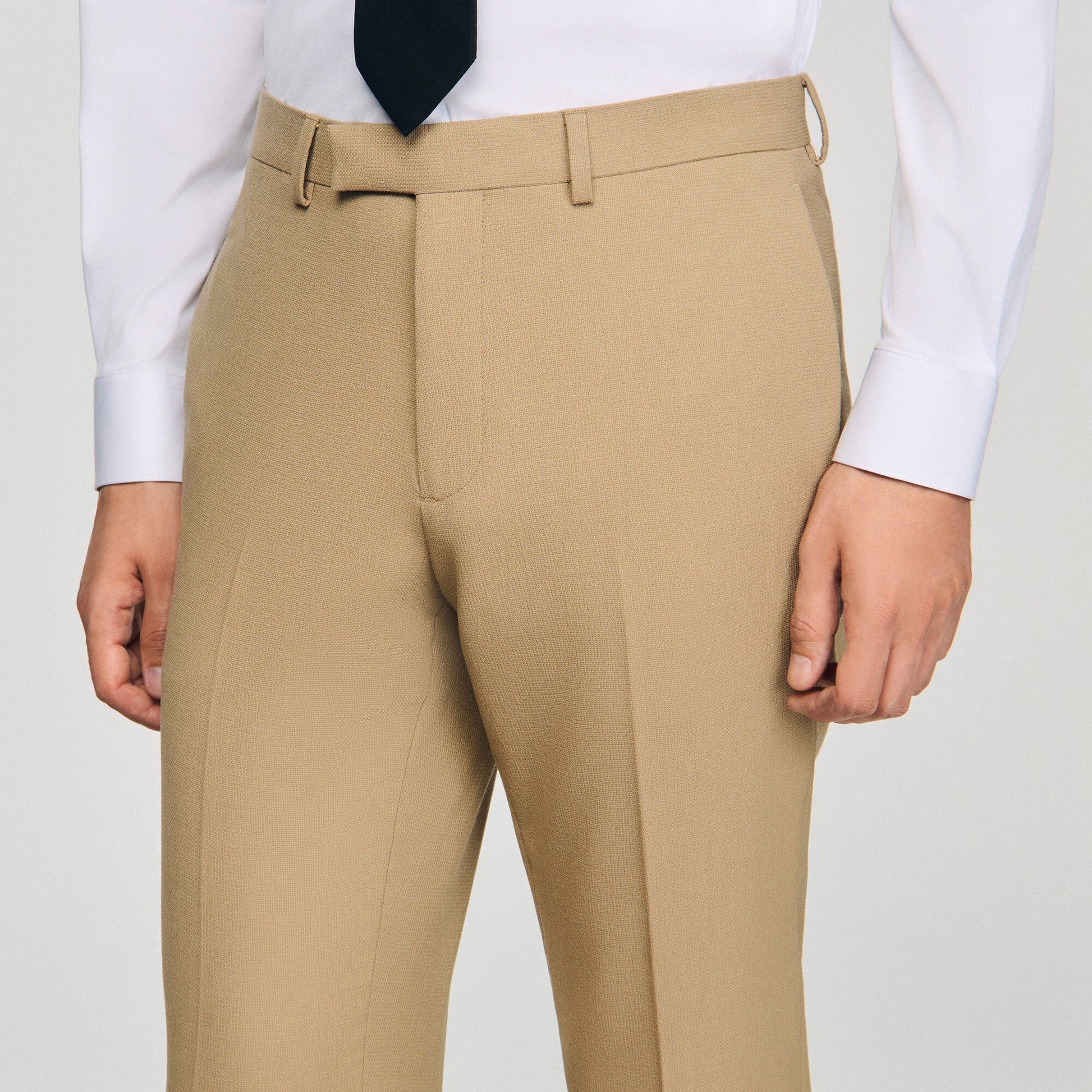 Sandro Wool suit trousers Beige