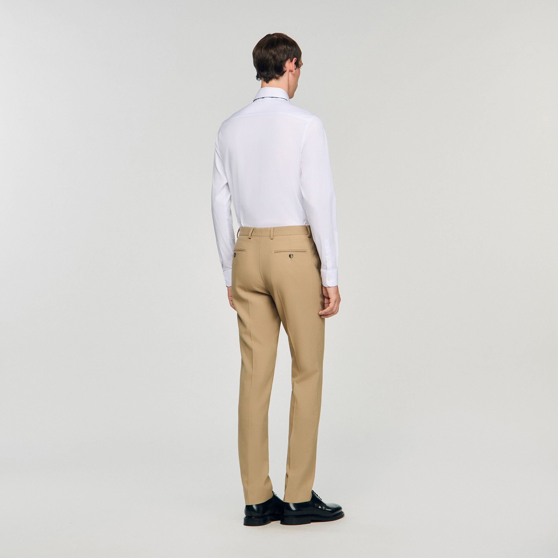 Sandro Wool suit trousers Beige