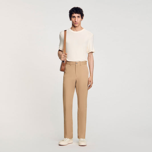 Sandro Straight-leg chinos Nut