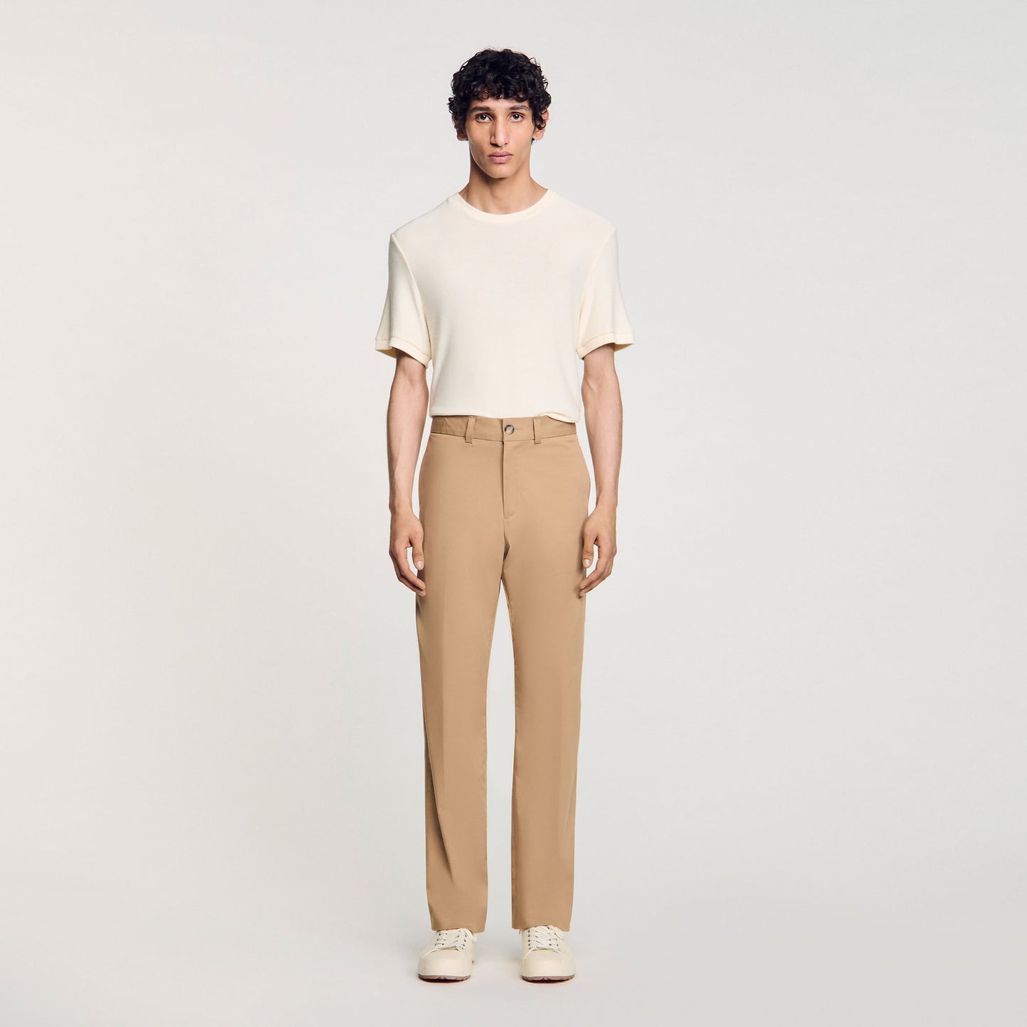 Sandro Straight-leg chinos Nut