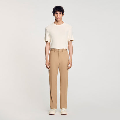 Sandro Straight-leg chinos Nut