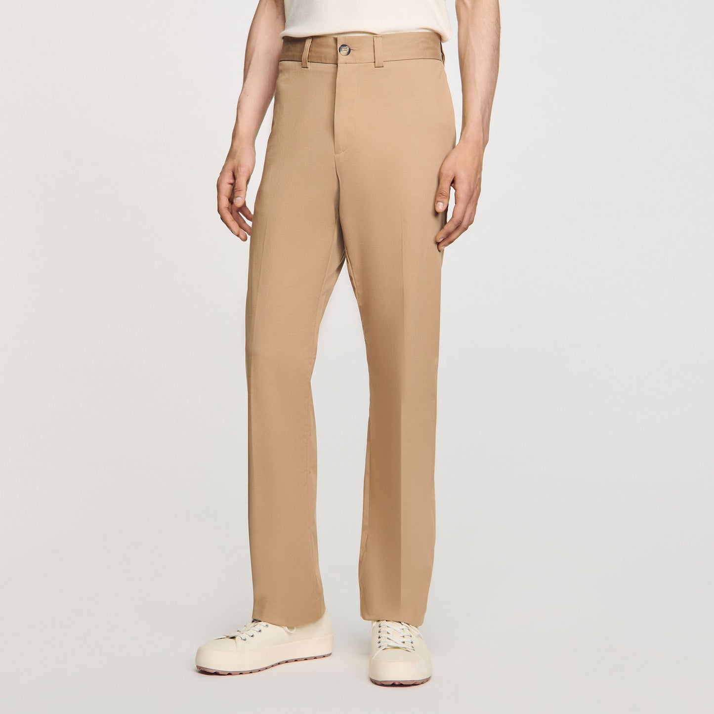 Sandro Straight-leg chinos Nut