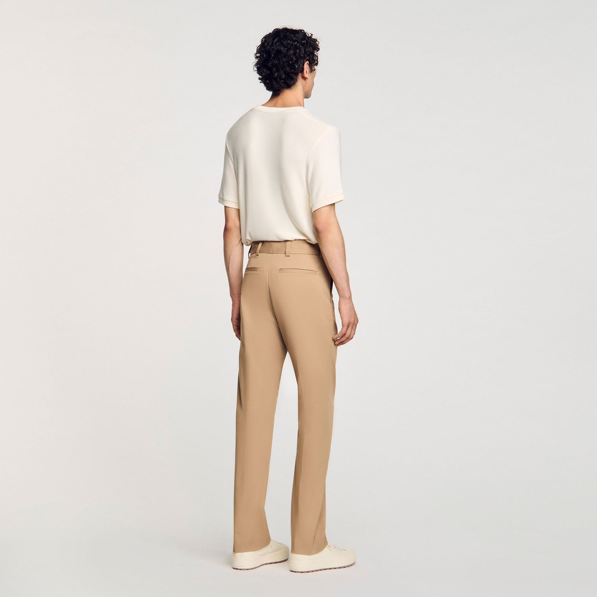 Sandro Straight-leg chinos Nut