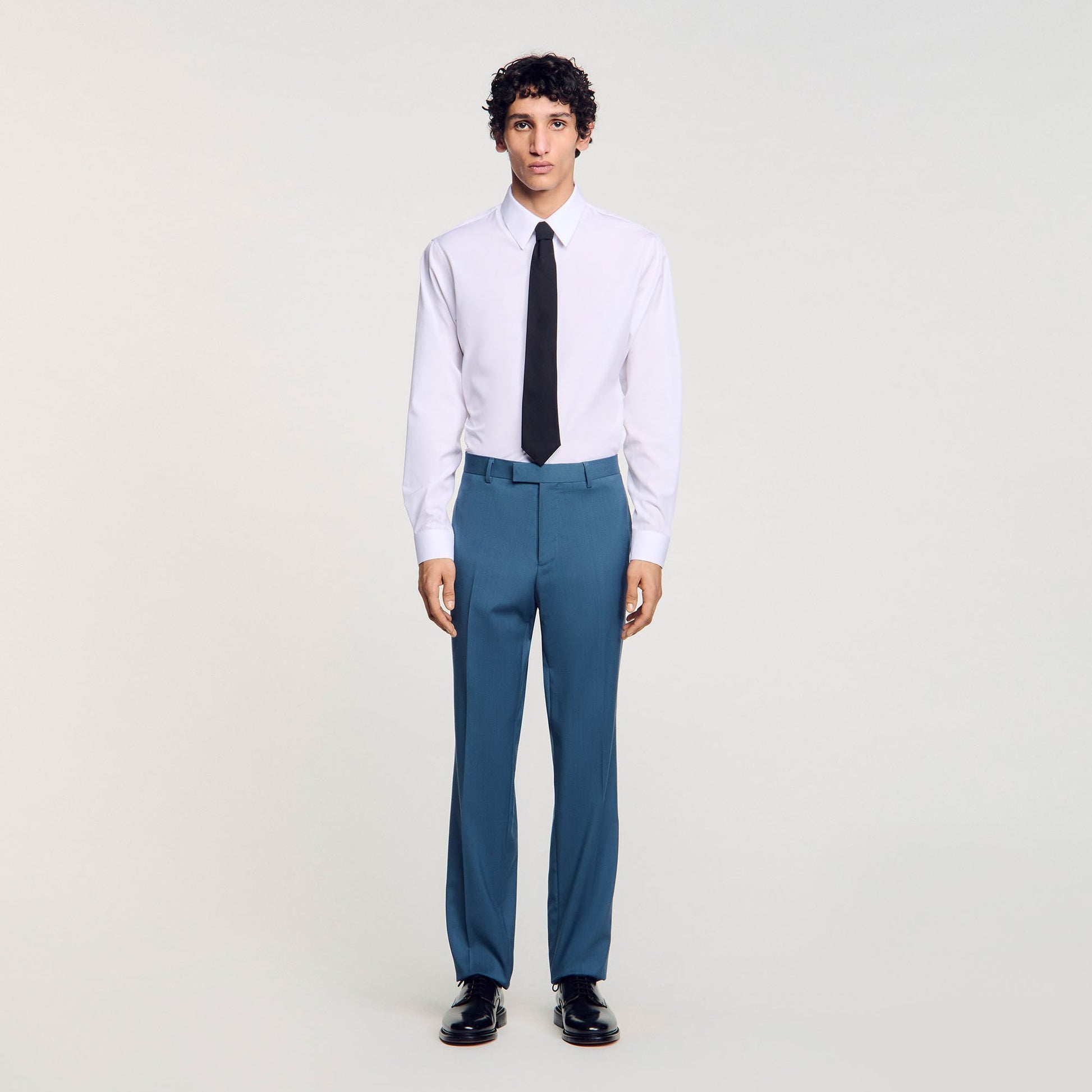 Sandro Wool suit trousers Thunderstorm Blue