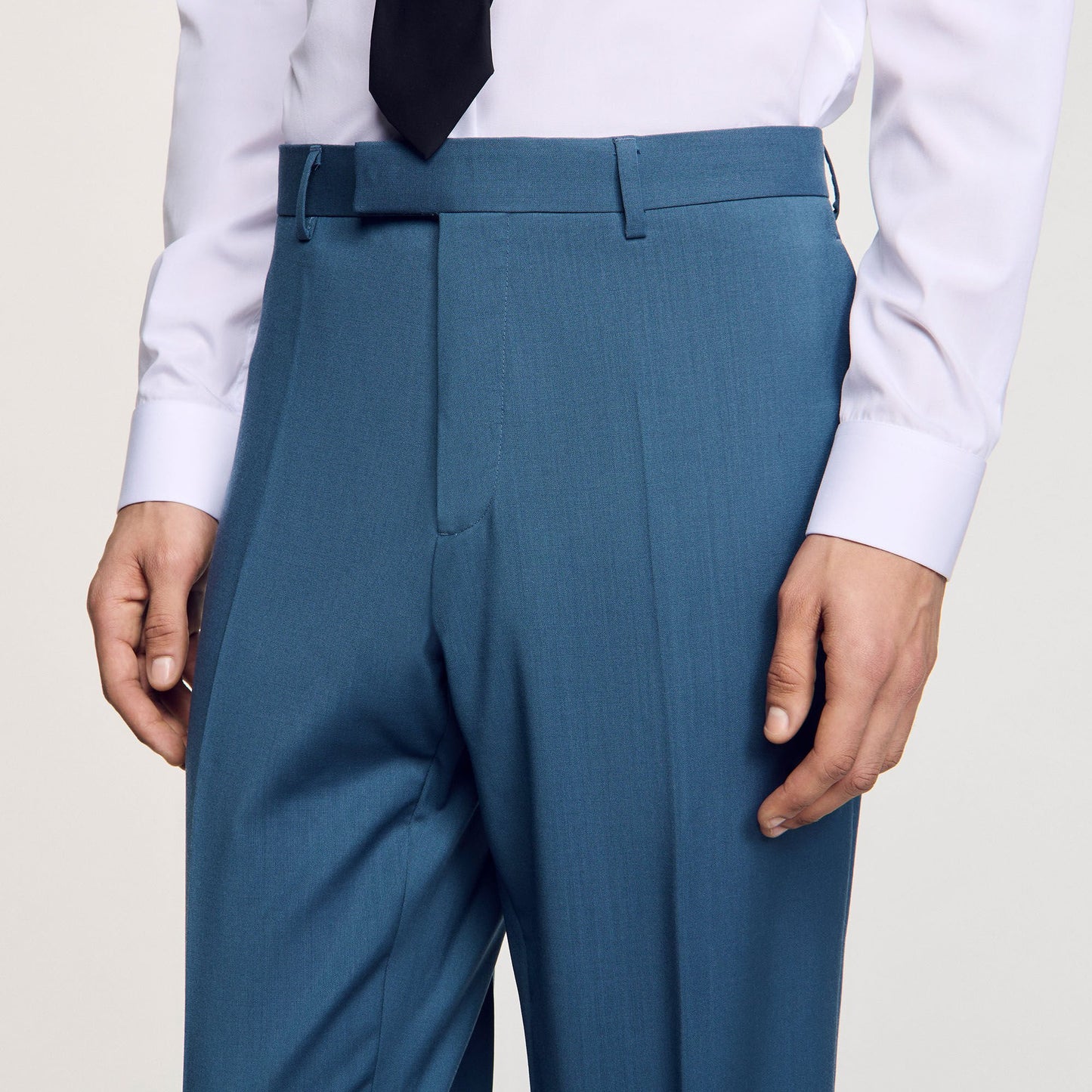 Sandro Wool suit trousers Thunderstorm Blue