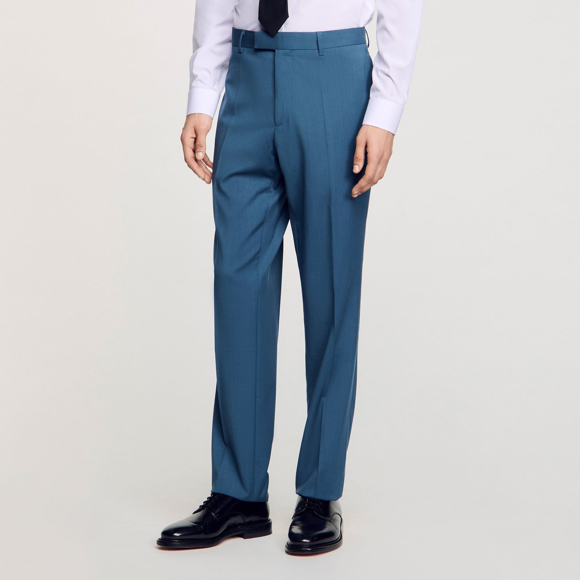 Sandro Wool suit trousers Thunderstorm Blue