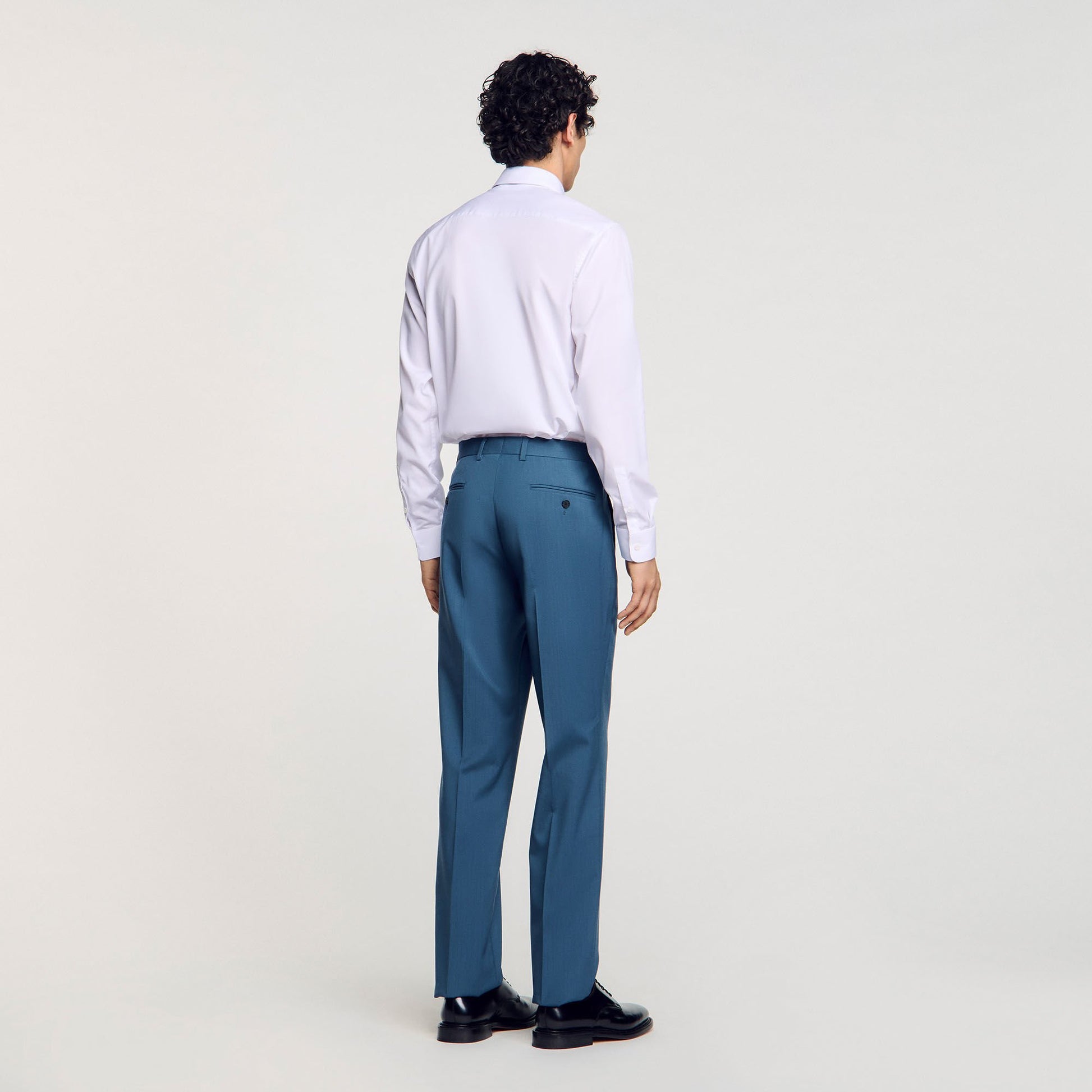 Sandro Wool suit trousers Thunderstorm Blue