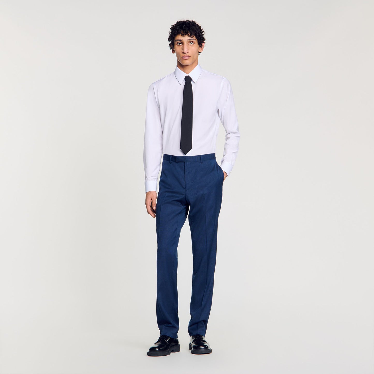 Sandro Wool suit trousers Royal Blue