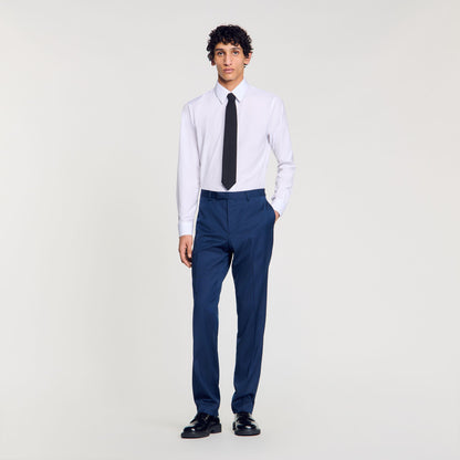 Sandro Wool suit trousers Royal Blue