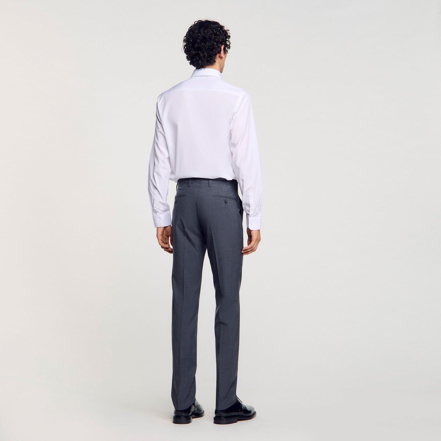 Sandro Wool suit trousers Mocked Grey