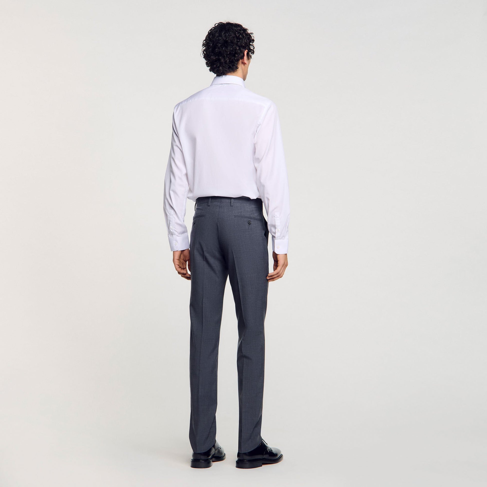 Sandro Wool suit trousers Mocked Grey
