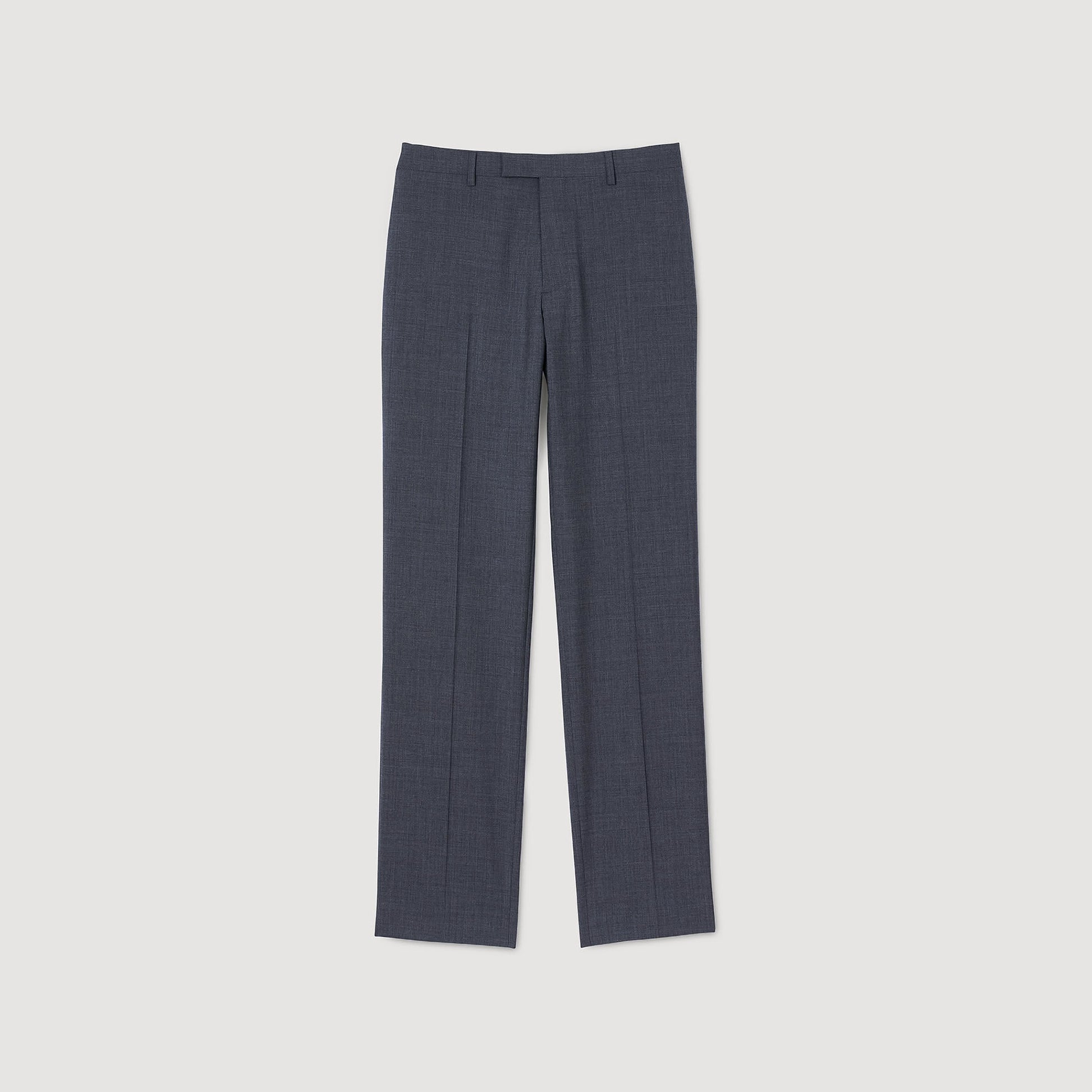 Sandro Wool suit trousers Mocked Grey