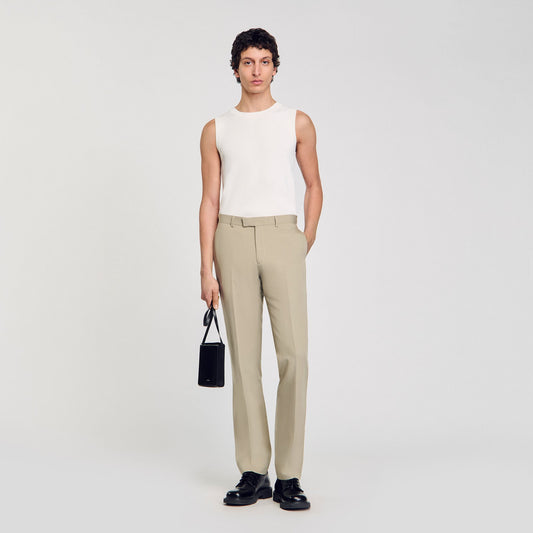 Sandro Suit trousers Light Kaki.