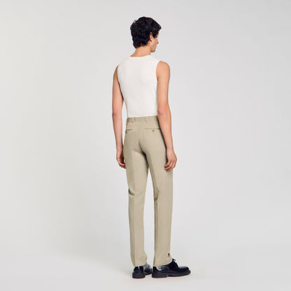 Sandro Suit trousers Light Kaki.
