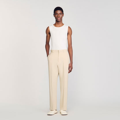 Sandro Wool suit trousers Oats