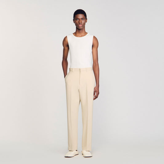 Sandro Wool suit trousers Oats