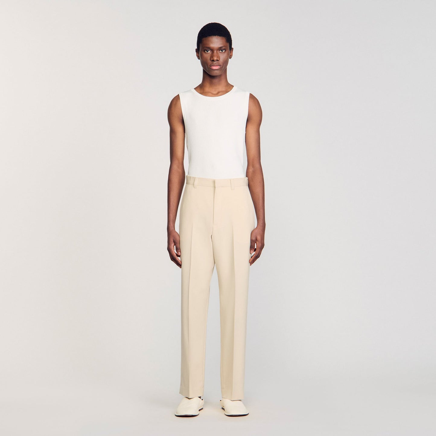 Sandro Wool suit trousers Oats