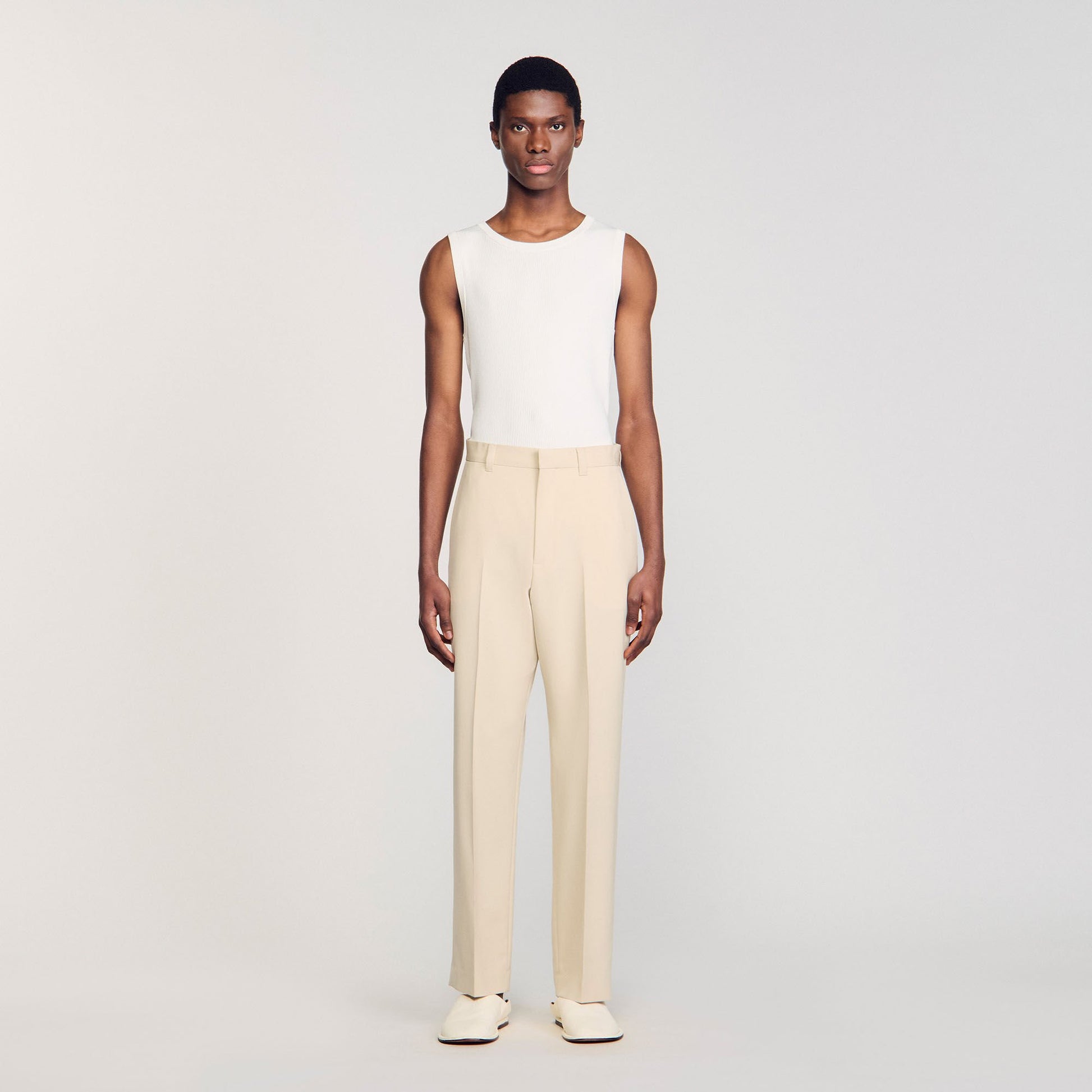 Sandro Wool suit trousers Oats