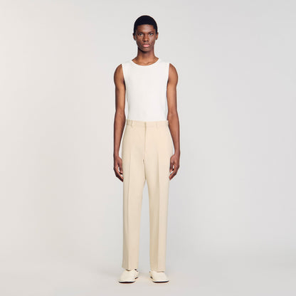 Sandro Wool suit trousers Oats