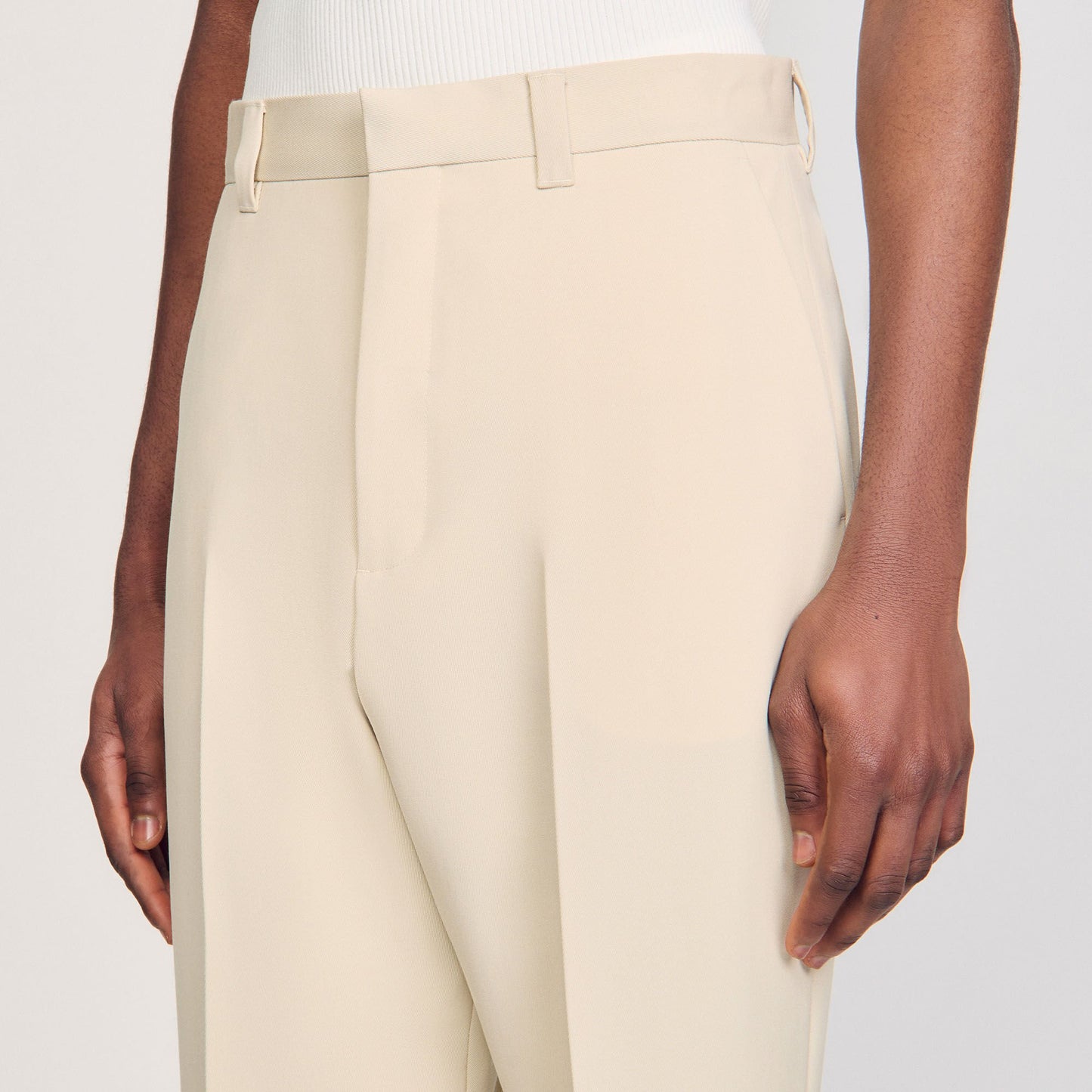 Sandro Wool suit trousers Oats