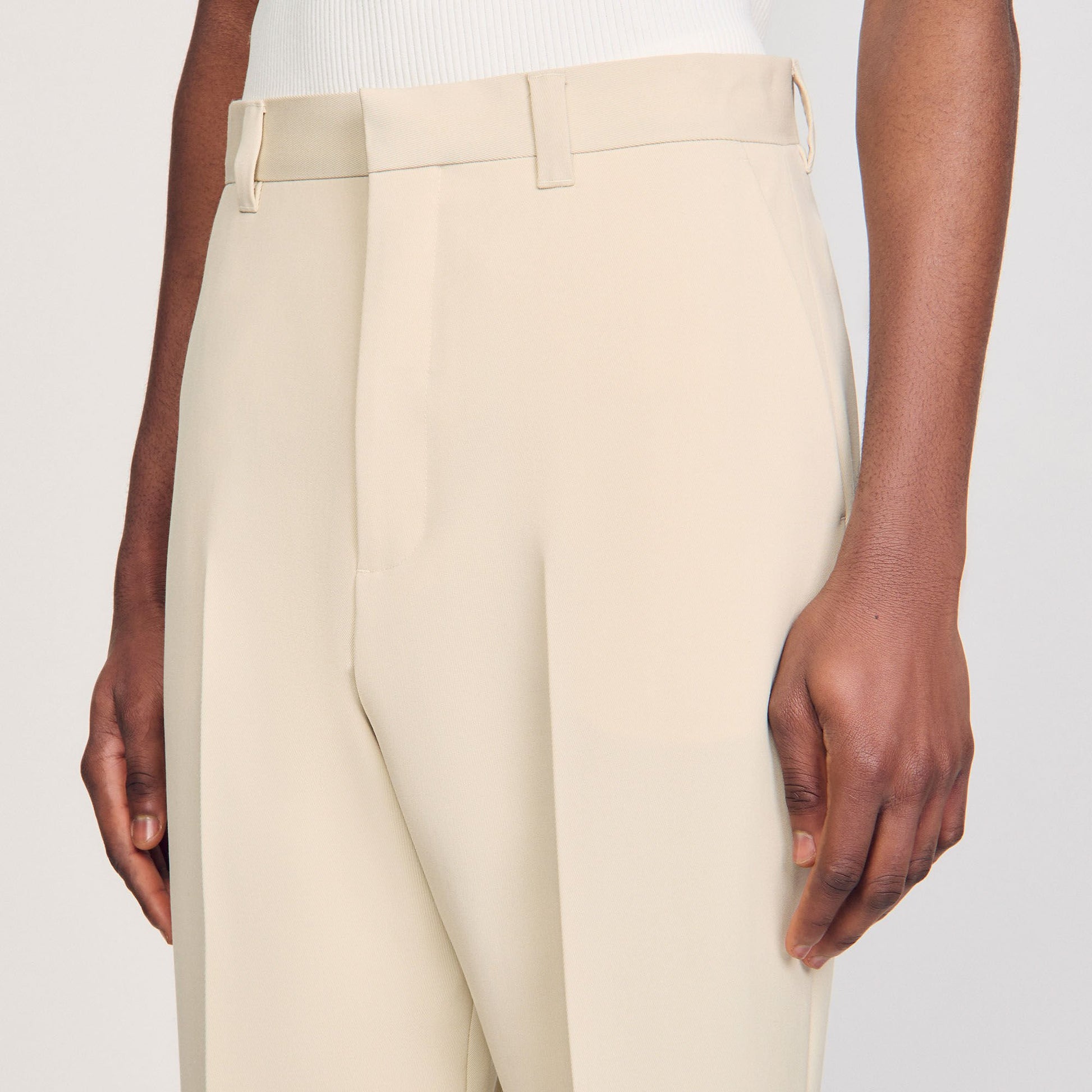Sandro Wool suit trousers Oats