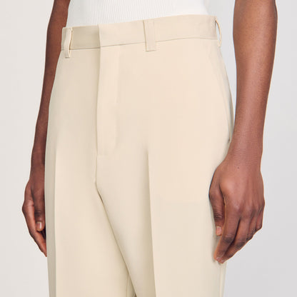 Sandro Wool suit trousers Oats