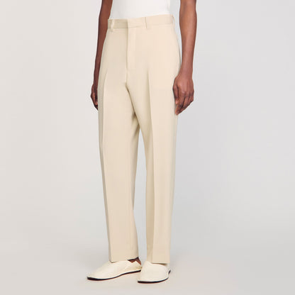 Sandro Wool suit trousers Oats