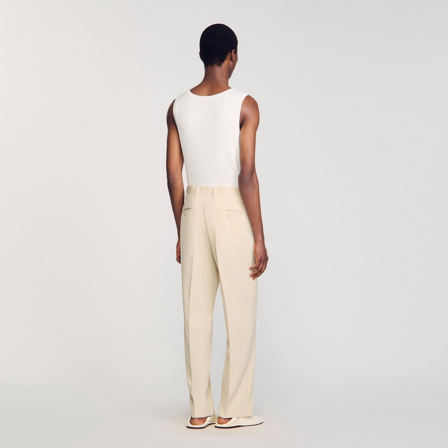 Sandro Wool suit trousers Oats