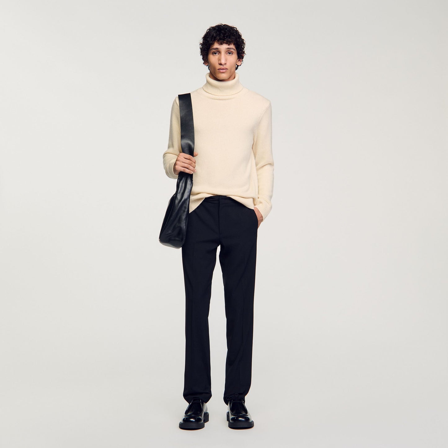 Sandro Straight-leg trousers Black