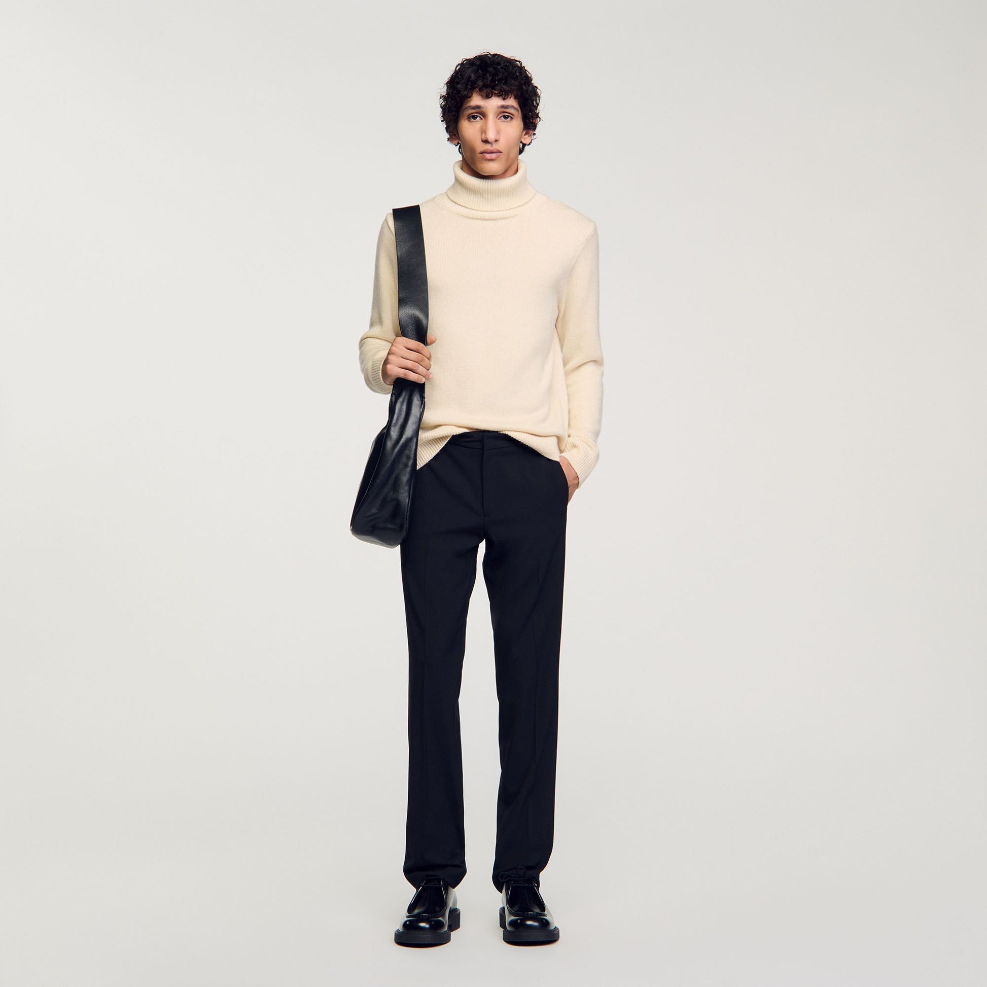 Sandro Straight-leg trousers Black