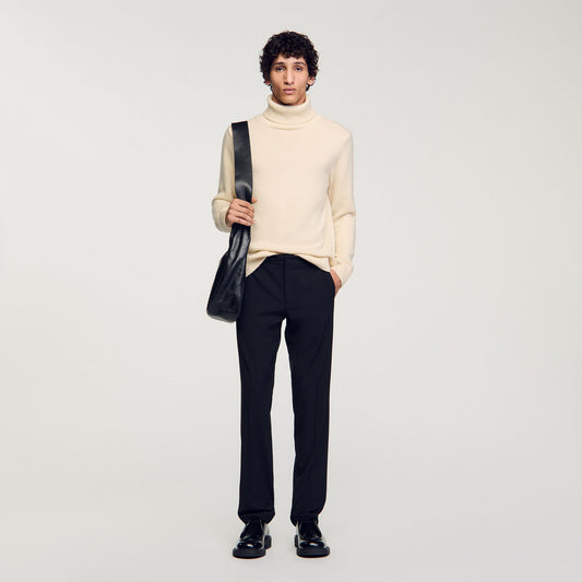 Sandro Straight-leg trousers Black