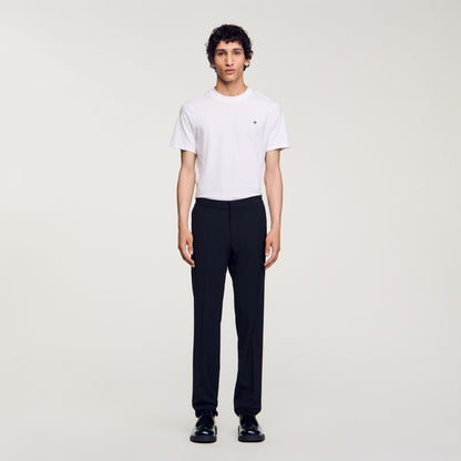 Sandro Straight-leg trousers Black