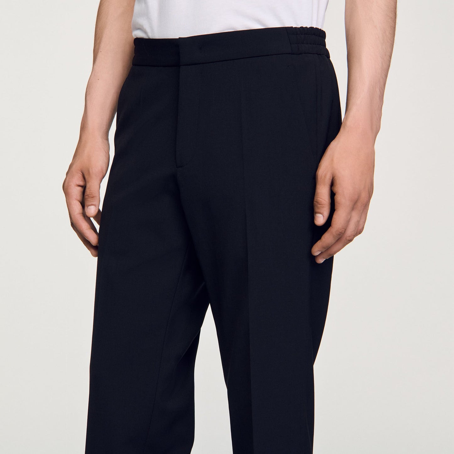 Sandro Straight-leg trousers Black