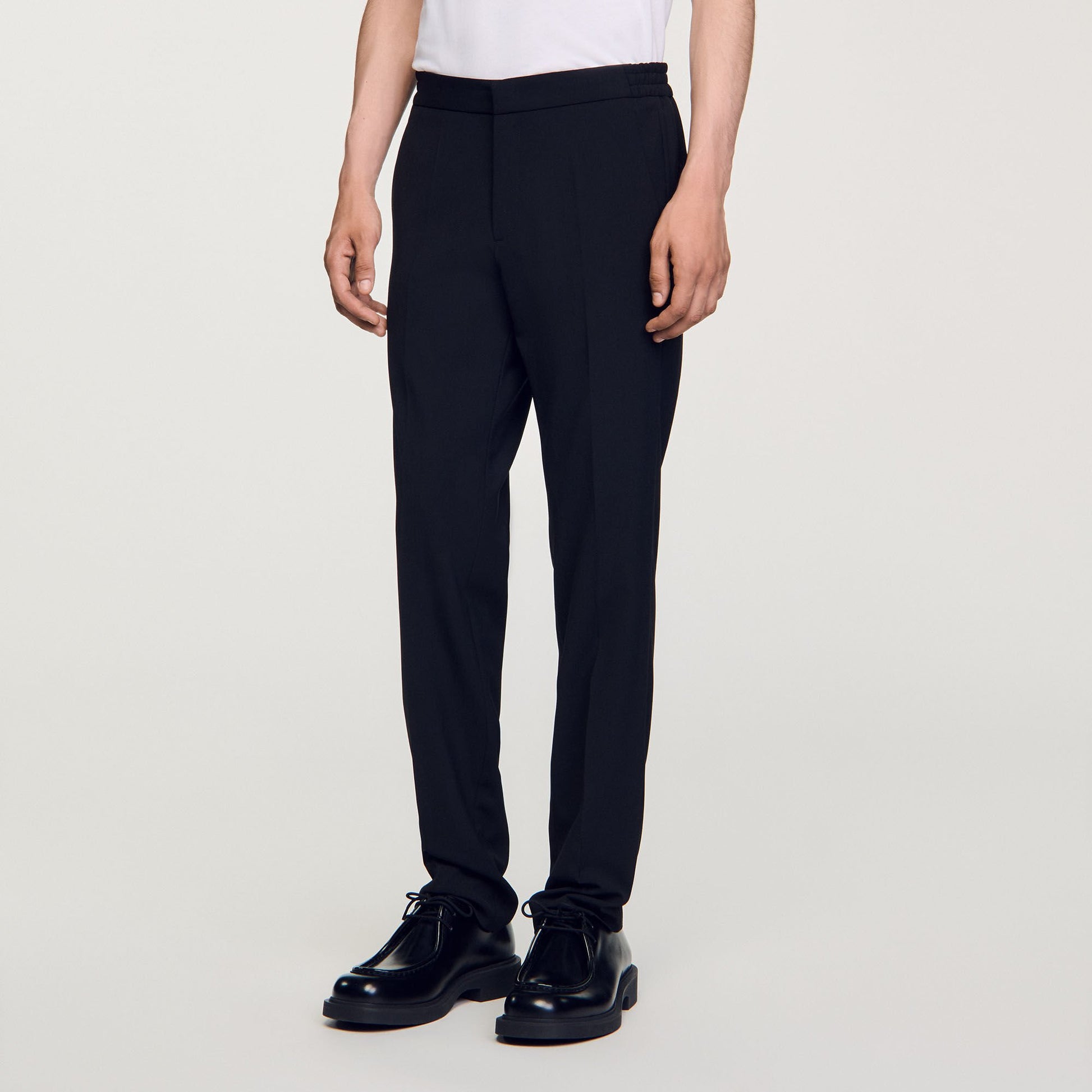 Sandro Straight-leg trousers Black