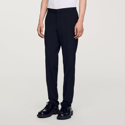 Sandro Straight-leg trousers Black