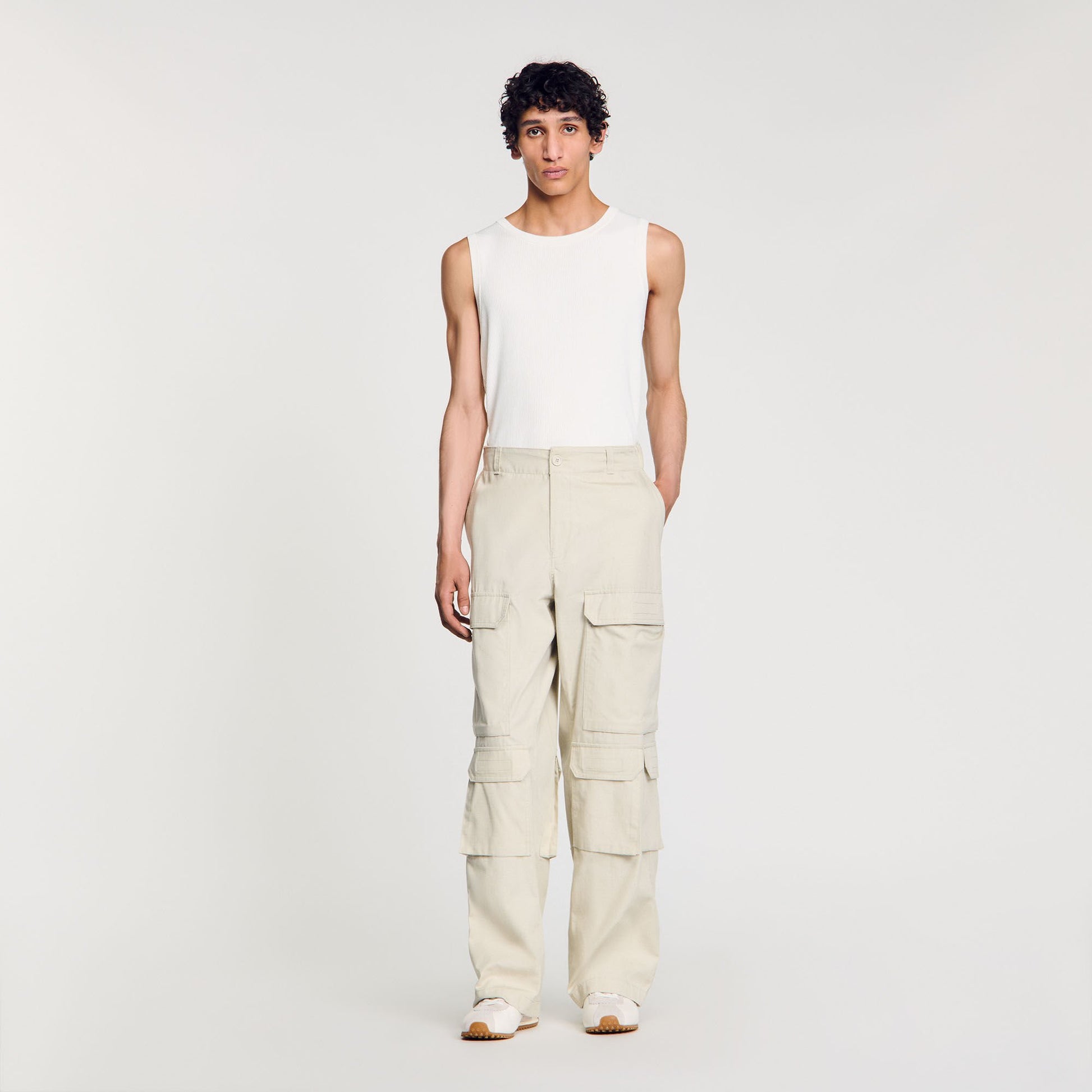 Sandro Cargo trousers Aluminum