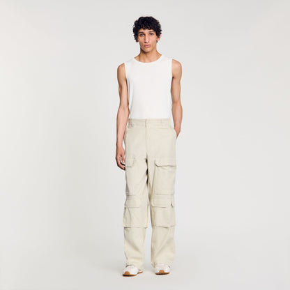 Sandro Cargo trousers Aluminum
