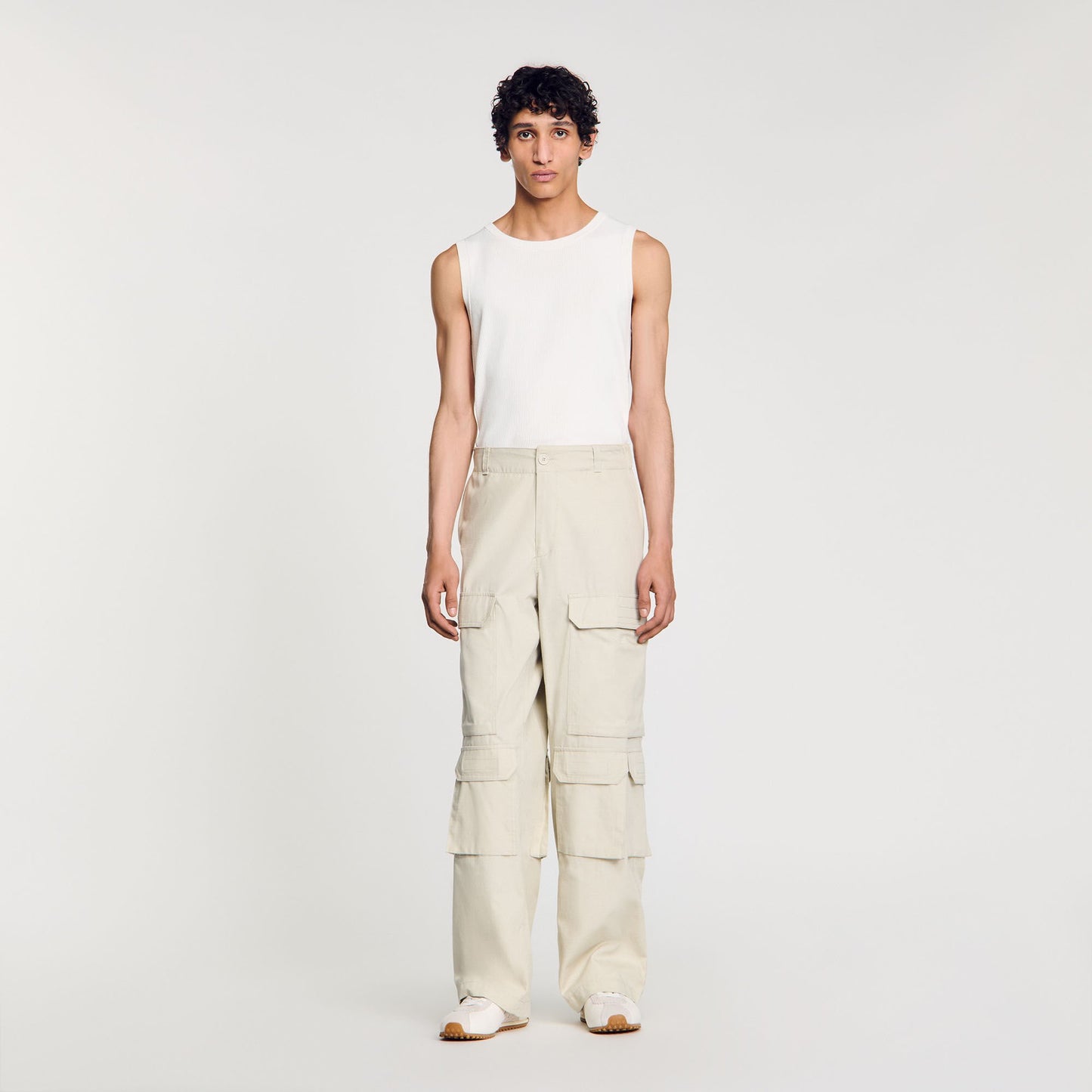 Sandro Cargo trousers Aluminum