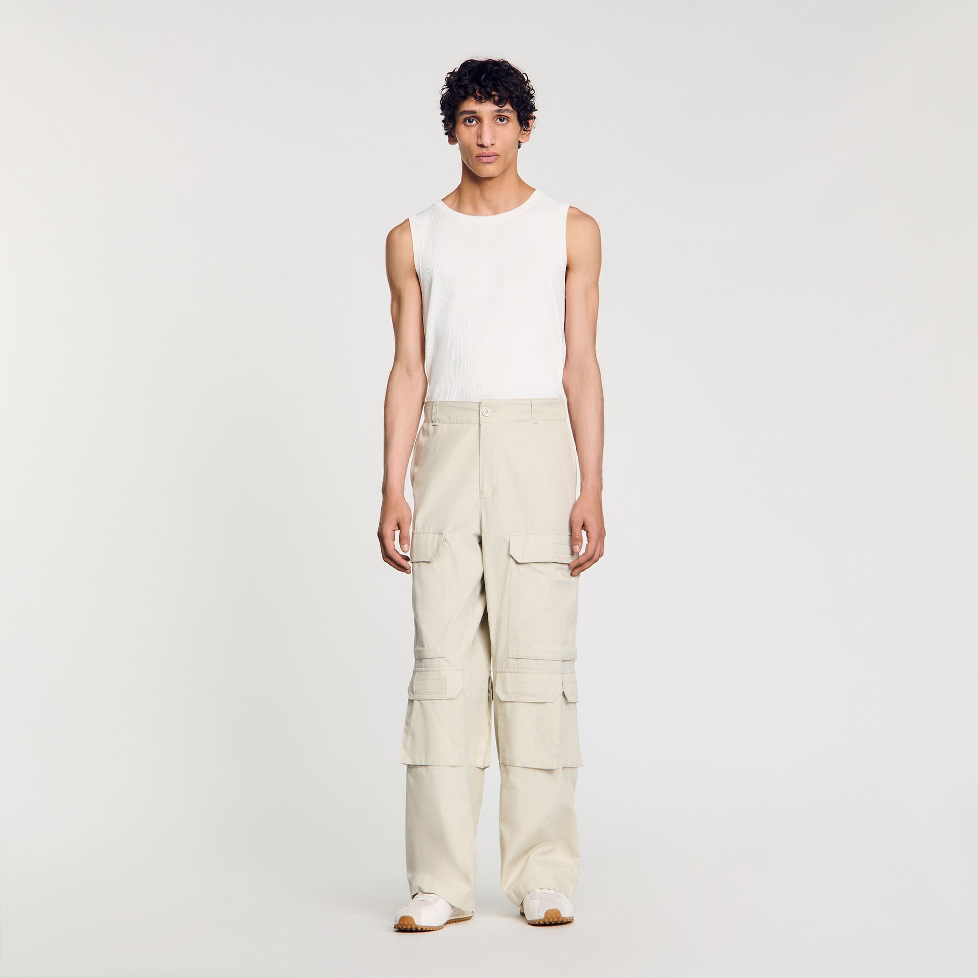 Sandro Cargo trousers Aluminum