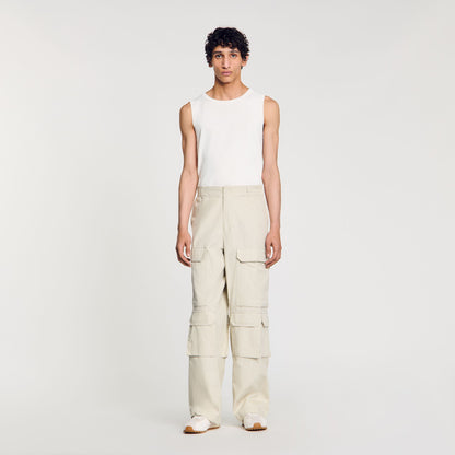 Sandro Cargo trousers Aluminum
