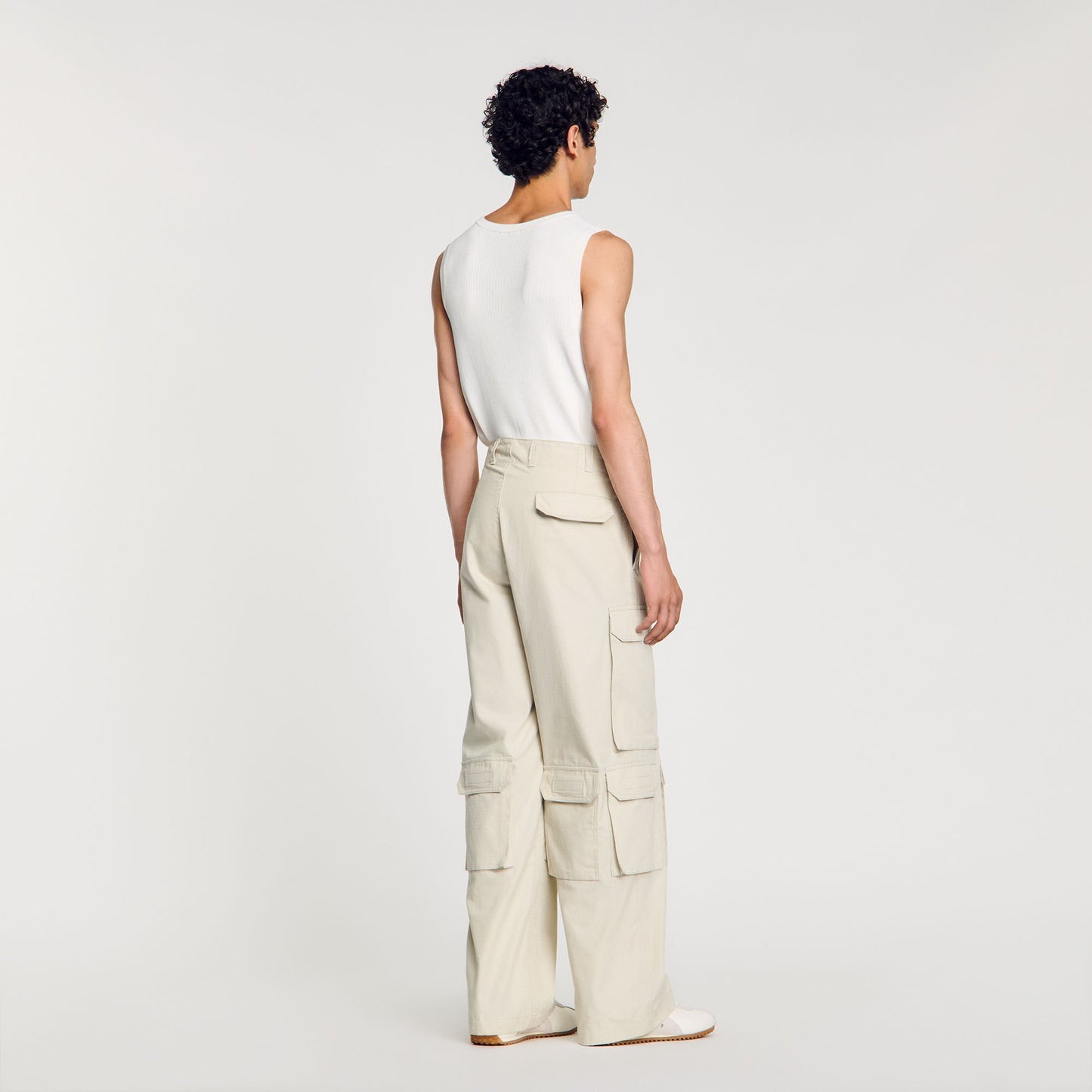 Sandro Cargo trousers Aluminum