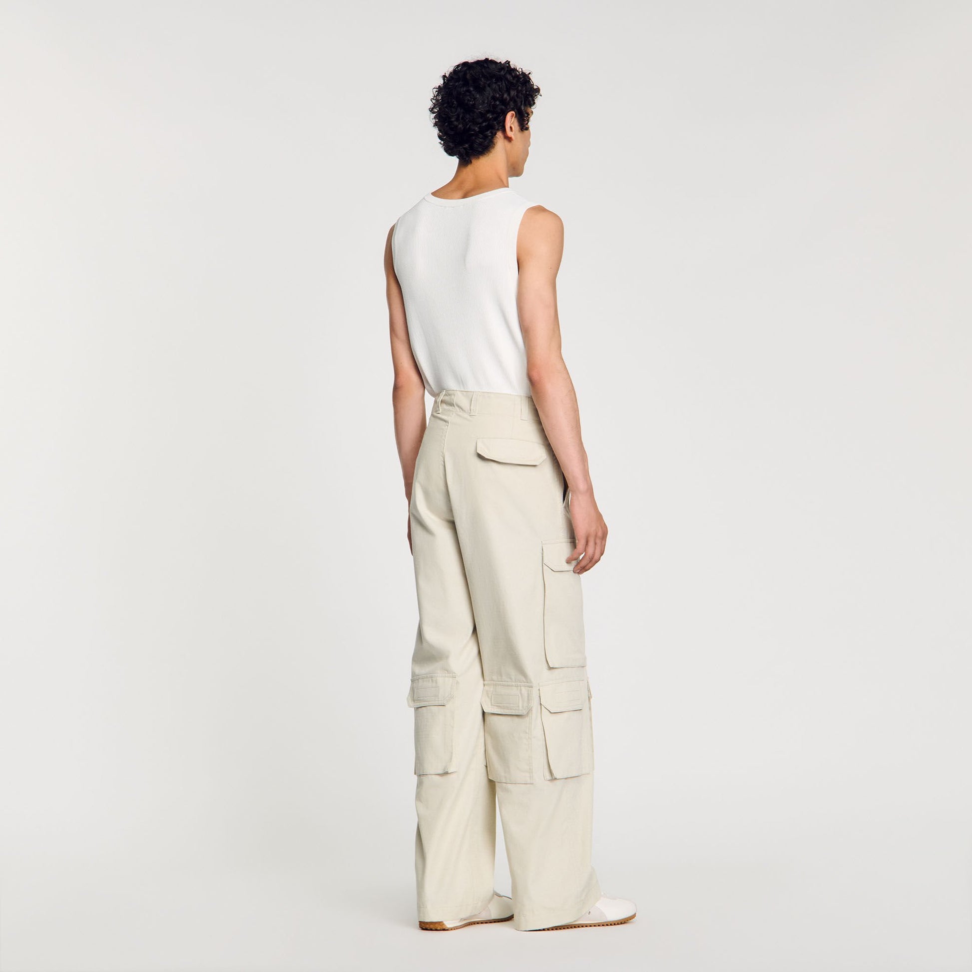 Sandro Cargo trousers Aluminum